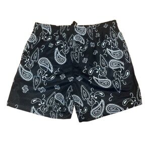 COPY - Vadaline black paisley shorts